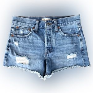 Madewell Distressed Cut-Off Jean Shorts